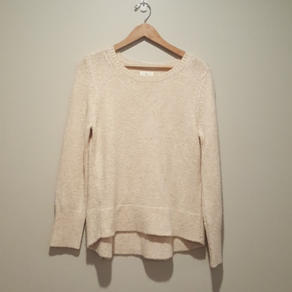 Lou & Grey oatmeal soft neutral sweater